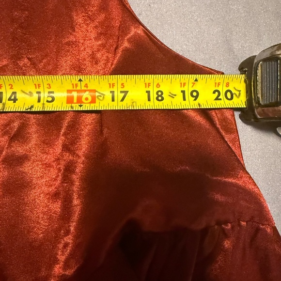 TCEC Red Ruffled Tiered Sundress with Halter Neckline - Picture 6 of 6